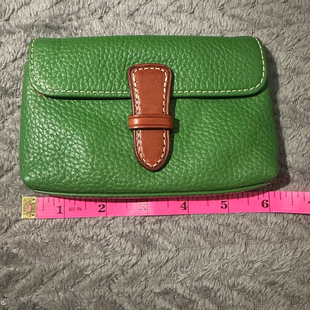 Dooney and Bourke Green Pebble Grain Leather Mini Purse - Picture 4 of 5